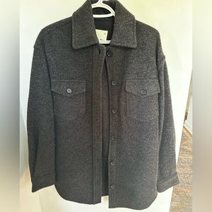 Wilfred Free “The Ganna” shirt jacket - size small, dark grey